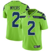 Nike Seattle Seahawks #2 Jason Myers Green Men's Stitched NFL Limited Rush Jersey