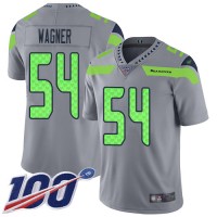 Nike Seattle Seahawks #54 Bobby Wagner Gray Men's Stitched NFL Limited Inverted Legend 100th Season Jersey