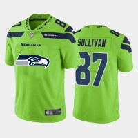 Seattle Seattle Seahawks #87 Stephen Sullivan Green Men's Nike Big Team Logo Vapor Limited NFL Jersey
