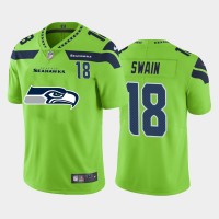 Seattle Seattle Seahawks #18 Freddie Swain Green Men's Nike Big Team Logo Player Vapor Limited NFL Jersey