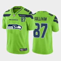 Seattle Seattle Seahawks #87 Stephen Sullivan Green Men's Nike Big Team Logo Player Vapor Limited NFL Jersey
