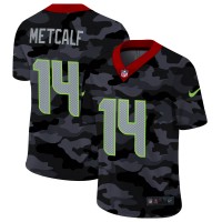 Seattle Seattle Seahawks #14 DK Metcalf Men's Nike 2020 Black CAMO Vapor Untouchable Limited Stitched NFL Jersey