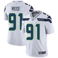 Nike Seattle Seahawks #91 Jarran Reed White Men's Stitched NFL Vapor Untouchable Limited Jersey