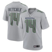 Seattle Seattle Seahawks #14 DK Metcalf Nike Men's Gray Atmosphere Fashion Game Jersey