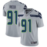 Nike Seattle Seahawks #91 Jarran Reed Grey Alternate Men's Stitched NFL Vapor Untouchable Limited Jersey