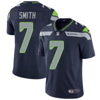 Nike Seattle Seahawks #7 Geno Smith Steel Blue Team Color Men's Stitched NFL Vapor Untouchable Limited Jersey