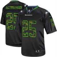 Nike Seattle Seahawks #25 Richard Sherman Black Men's Stitched NFL Elite Camo Fashion Jersey