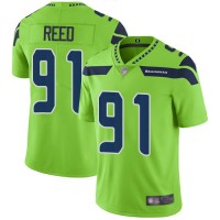 Nike Seattle Seahawks #91 Jarran Reed Green Men's Stitched NFL Limited Rush Jersey