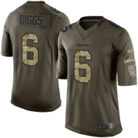 Nike Seattle Seahawks #6 Quandre Diggs Green Men's Stitched NFL Limited 2015 Salute To Service Jersey
