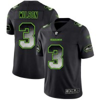 Nike Seattle Seahawks #3 Russell Wilson Black Men's Stitched NFL Vapor Untouchable Limited Smoke Fashion Jersey