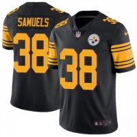 Nike Pittsburgh Steelers #38 Jaylen Samuels Black Men's Stitched NFL Limited Rush Jersey