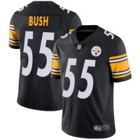 Nike Pittsburgh Steelers #55 Devin Bush Black Team Color Men's Stitched NFL Vapor Untouchable Limited Jersey