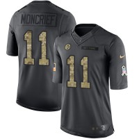 Nike Pittsburgh Steelers #11 Donte Moncrief Black Men's Stitched NFL Limited 2016 Salute to Service Jersey