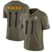Nike Pittsburgh Steelers #11 Donte Moncrief Olive Men's Stitched NFL Limited 2017 Salute to Service Jersey