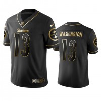 Nike Pittsburgh Steelers #13 James Washington Black Golden Limited Edition Stitched NFL Jersey
