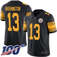 Nike Pittsburgh Steelers #13 James Washington Black Men's Stitched NFL Limited Rush 100th Season Jersey