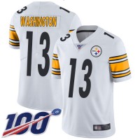Nike Pittsburgh Steelers #13 James Washington White Men's Stitched NFL 100th Season Vapor Limited Jersey