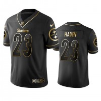 Nike Pittsburgh Steelers #23 Joe Haden Black Golden Limited Edition Stitched NFL Jersey