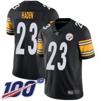 Nike Pittsburgh Steelers #23 Joe Haden Black Team Color Men's Stitched NFL 100th Season Vapor Limited Jersey