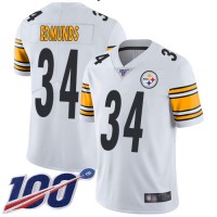 Nike Pittsburgh Steelers #34 Terrell Edmunds White Men's Stitched NFL 100th Season Vapor Limited Jersey