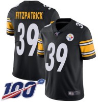 Nike Pittsburgh Steelers #39 Minkah Fitzpatrick Black Team Color Men's Stitched NFL 100th Season Vapor Limited Jersey