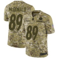 Nike Pittsburgh Steelers #89 Vance McDonald Camo Men's Stitched NFL Limited 2018 Salute To Service Jersey