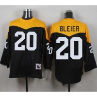 Mitchell And Ness 1967 Pittsburgh Steelers #20 Rocky Bleier Black/Yelllow Throwback Men's Stitched NFL Jersey