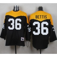 Mitchell And Ness 1967 Pittsburgh Steelers #36 Jerome Bettis Black/Yelllow Throwback Men's Stitched NFL Jersey