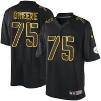 Nike Pittsburgh Steelers #75 Joe Greene Black Men's Stitched NFL Impact Limited Jersey