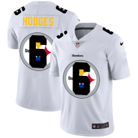 Pittsburgh Pittsburgh Steelers #6 Devlin Hodges White Men's Nike Team Logo Dual Overlap Limited NFL Jersey