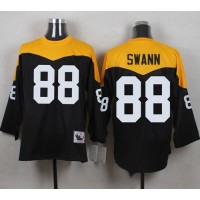 Mitchell And Ness 1967 Pittsburgh Steelers #88 Lynn Swann Black/Yelllow Throwback Men's Stitched NFL Jersey