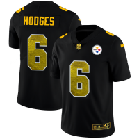 Pittsburgh Pittsburgh Steelers #6 Devlin Hodges Men's Black Nike Golden Sequin Vapor Limited NFL Jersey