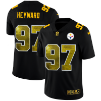 Pittsburgh Pittsburgh Steelers #97 Cameron Heyward Men's Black Nike Golden Sequin Vapor Limited NFL Jersey