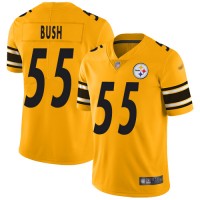 Nike Pittsburgh Steelers #55 Devin Bush Gold Men's Stitched NFL Limited Inverted Legend Jersey