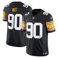 Pittsburgh Pittsburgh Steelers #90 T.J. Watt Nike Men's Black Vapor F.U.S.E. Limited Jersey Alternate