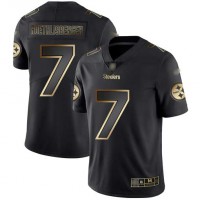 Nike Pittsburgh Steelers #7 Ben Roethlisberger Black/Gold Men's Stitched NFL Vapor Untouchable Limited Jersey