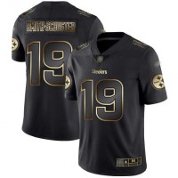 Nike Pittsburgh Steelers #19 JuJu Smith-Schuster Black/Gold Men's Stitched NFL Vapor Untouchable Limited Jersey