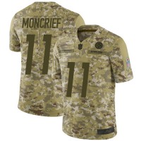 Nike Pittsburgh Steelers #11 Donte Moncrief Camo Men's Stitched NFL Limited 2018 Salute To Service Jersey