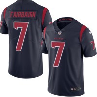 Nike Houston Texans #7 Ka'imi Fairbairn Navy Blue Men's Stitched NFL Limited Rush Jersey