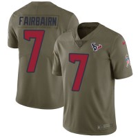 Nike Houston Texans #7 Ka'imi Fairbairn Olive Men's Stitched NFL Limited 2017 Salute To Service Jersey