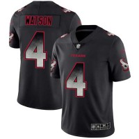 Nike Houston Texans #4 Deshaun Watson Black Men's Stitched NFL Vapor Untouchable Limited Smoke Fashion Jersey