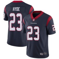 Nike Houston Texans #23 Carlos Hyde Navy Blue Team Color Men's Stitched NFL Vapor Untouchable Limited Jersey