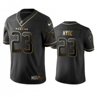 Houston Texans #23 Carlos Hyde Men's Stitched NFL Vapor Untouchable Limited Black Golden Jersey