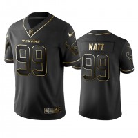 Houston Texans #99 J.J. Watt Men's Stitched NFL Vapor Untouchable Limited Black Golden Jersey