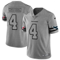Houston Houston Texans #4 Deshaun Watson Men's Nike Gray Gridiron II Vapor Untouchable Limited NFL Jersey