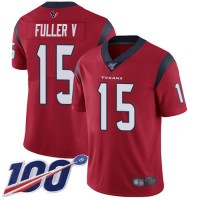 Nike Houston Texans #15 Will Fuller V Red Alternate Men's Stitched NFL 100th Season Vapor Limited Jersey