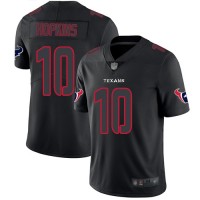 Nike Houston Texans #10 DeAndre Hopkins Black Men's Stitched NFL Limited Rush Impact Jersey