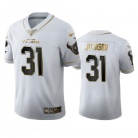 Houston Houston Texans #31 David Johnson Watson Men's Nike White Golden Edition Vapor Limited NFL 100 Jersey