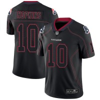 Nike Houston Texans #10 DeAndre Hopkins Lights Out Black Men's Stitched NFL Limited Rush Jersey