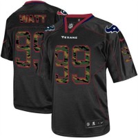 Nike Houston Texans #99 J.J. Watt Black Men's Stitched NFL Elite Camo Fashion Jersey